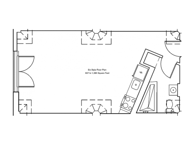 Sixth Floor Plan - Cosmo Lofts