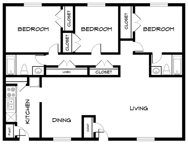 Floorplan - Brigadoon Apartments