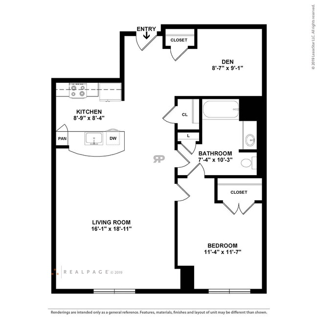 Floorplan - Curtain Lofts  1371