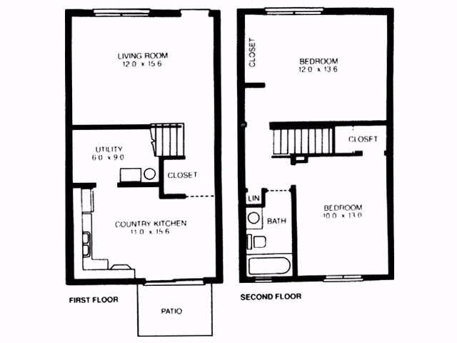 2BR/1BA - Brownstone Apartments