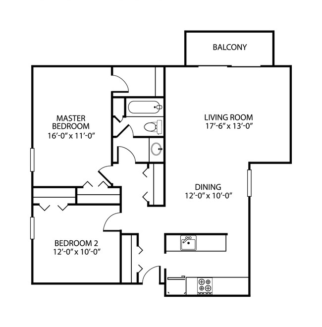 Floorplan - Northgate Apartments