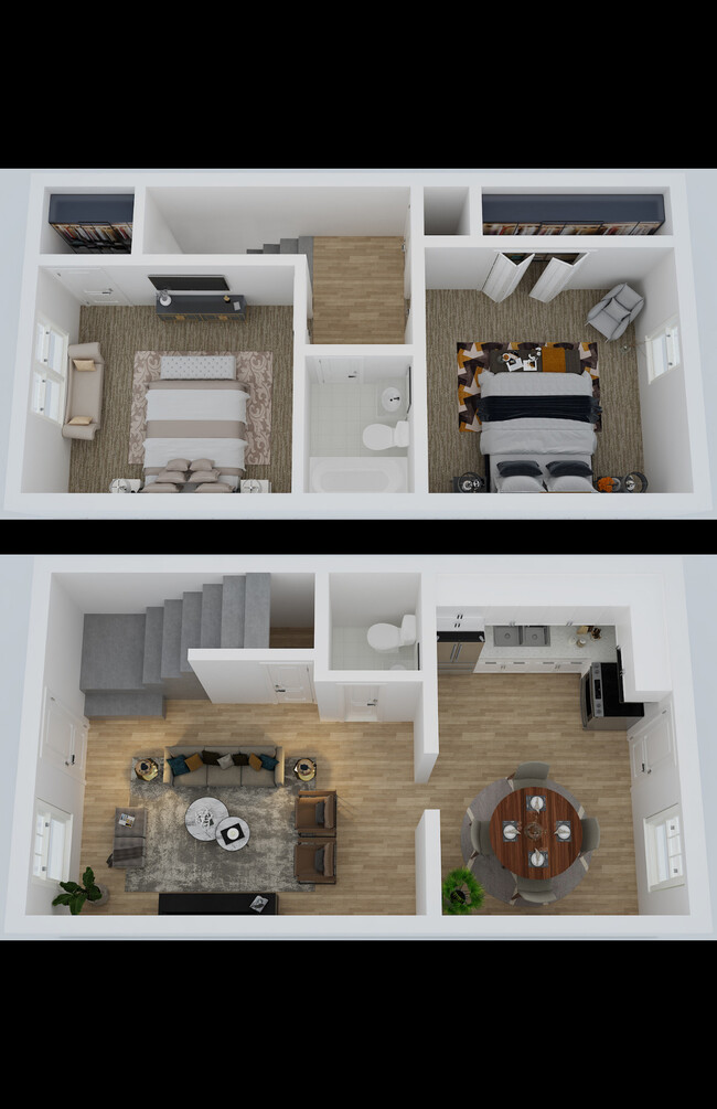 Floorplan - Spacious, affordable two bedroom townhouse...