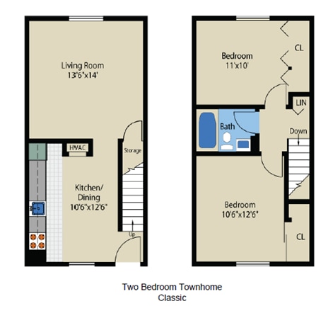 NB - 2BTH - Classic - Northbrooke Township