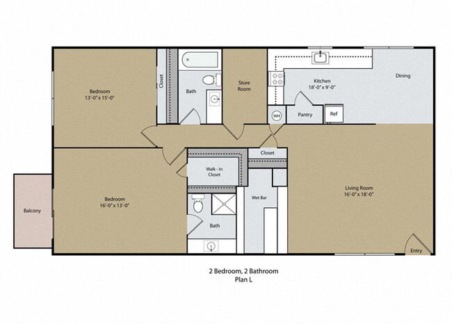 Floorplan - Barcelona Apartments