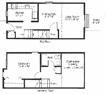 1BR/1BA - Cornfield Apartments