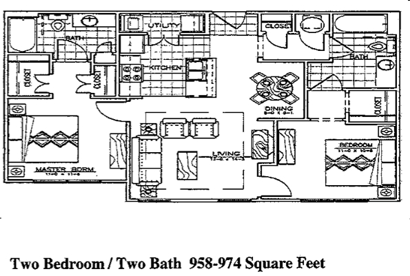 2BR/2BA - Marketplace Apartments