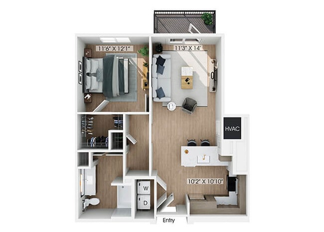 Floorplan - Hawkley Apartments