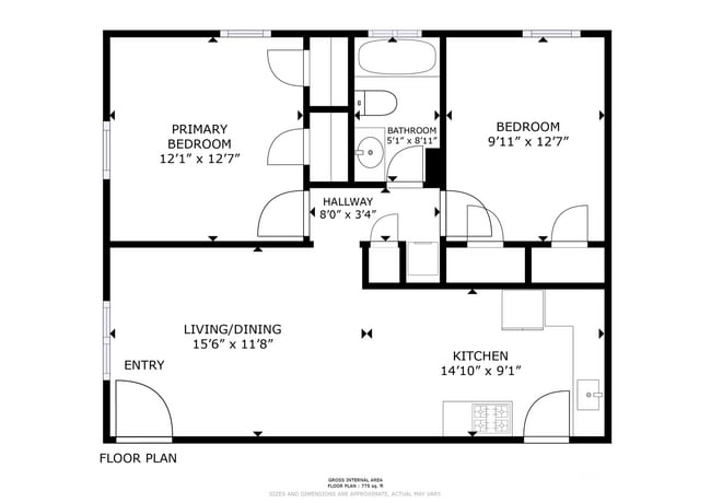 Floorplan - 4235 Cole Ave