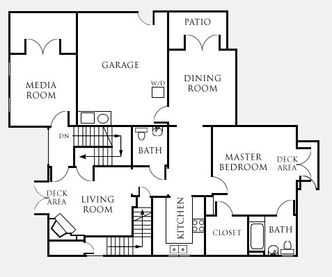 1BR/1.5BA - 7 Fountains