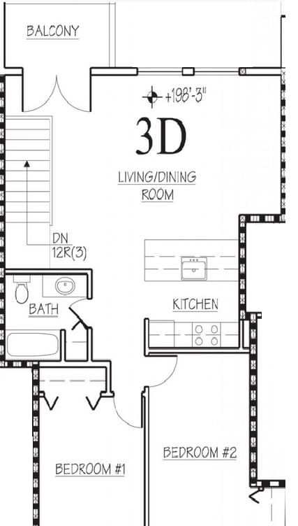2BR/1BA - Behrends Courts