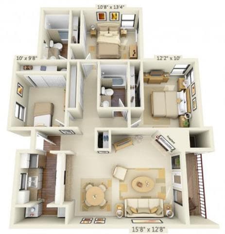 Floorplan - Sunstone Parc Apartments