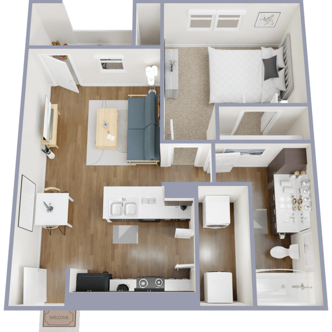 La Mariposa - 1x1 - A2 - La Mariposa Apartments