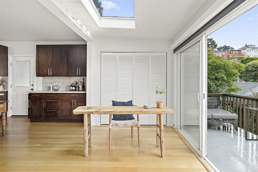 View to Eating Area, deck from sun room - 306 3rd St