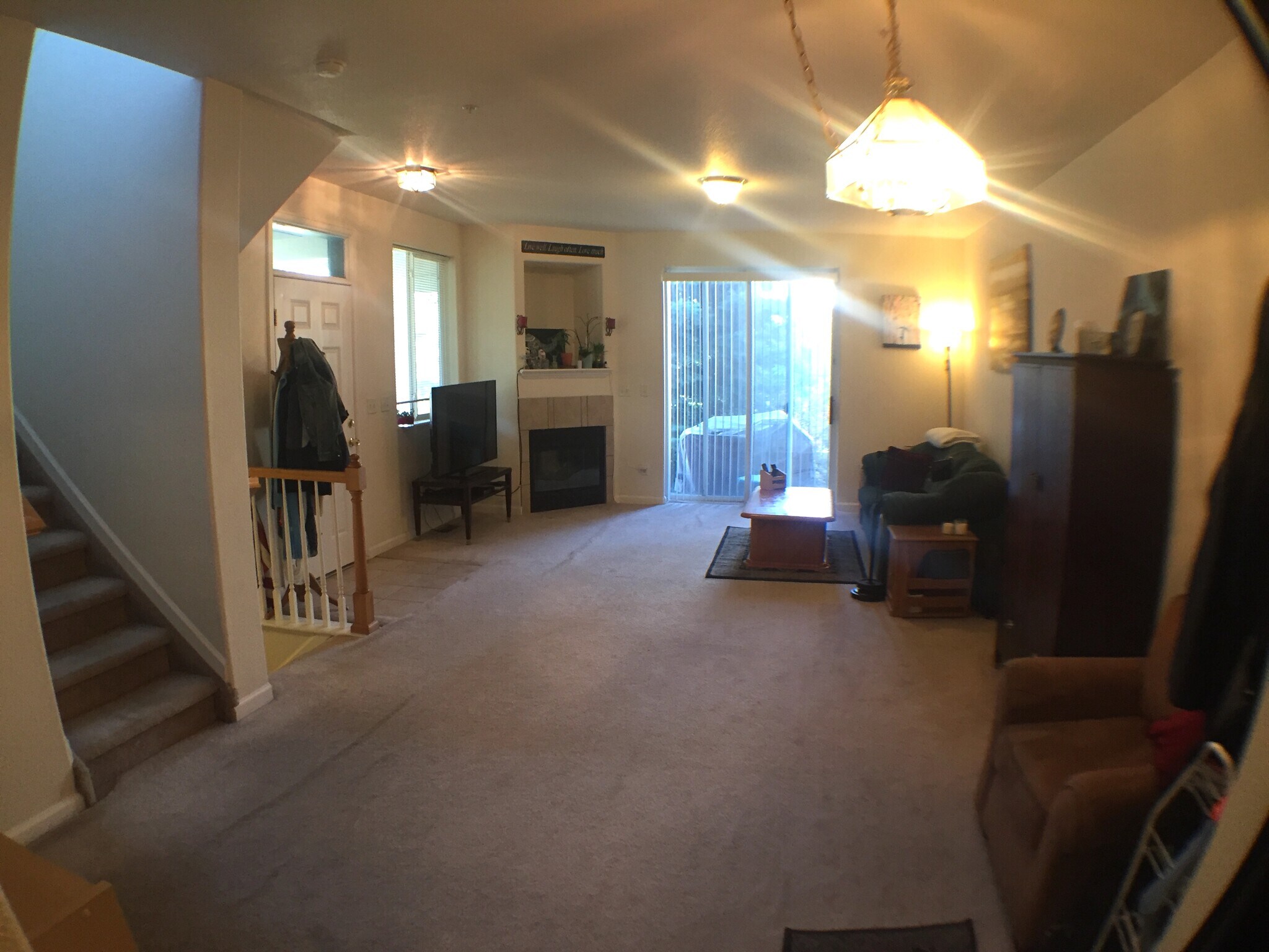 Large living room with a patio - 2850 Kansas Dr Unit D