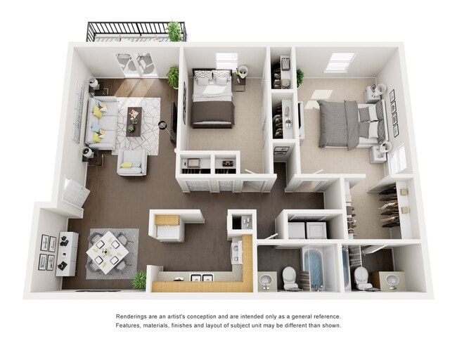 Floorplan - Rocky Creek Apartments