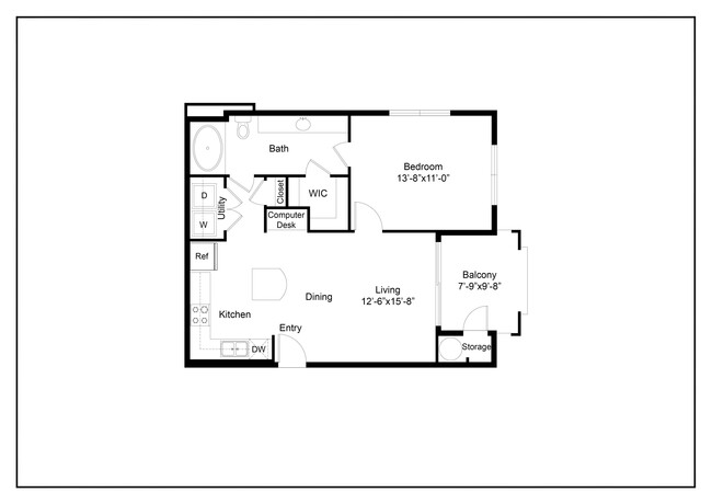 Floorplan - Azure Apartment Homes