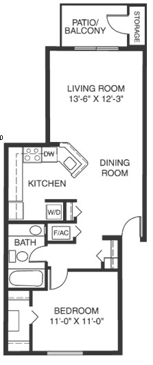 1BR/1BA - Pineknoll Apartment