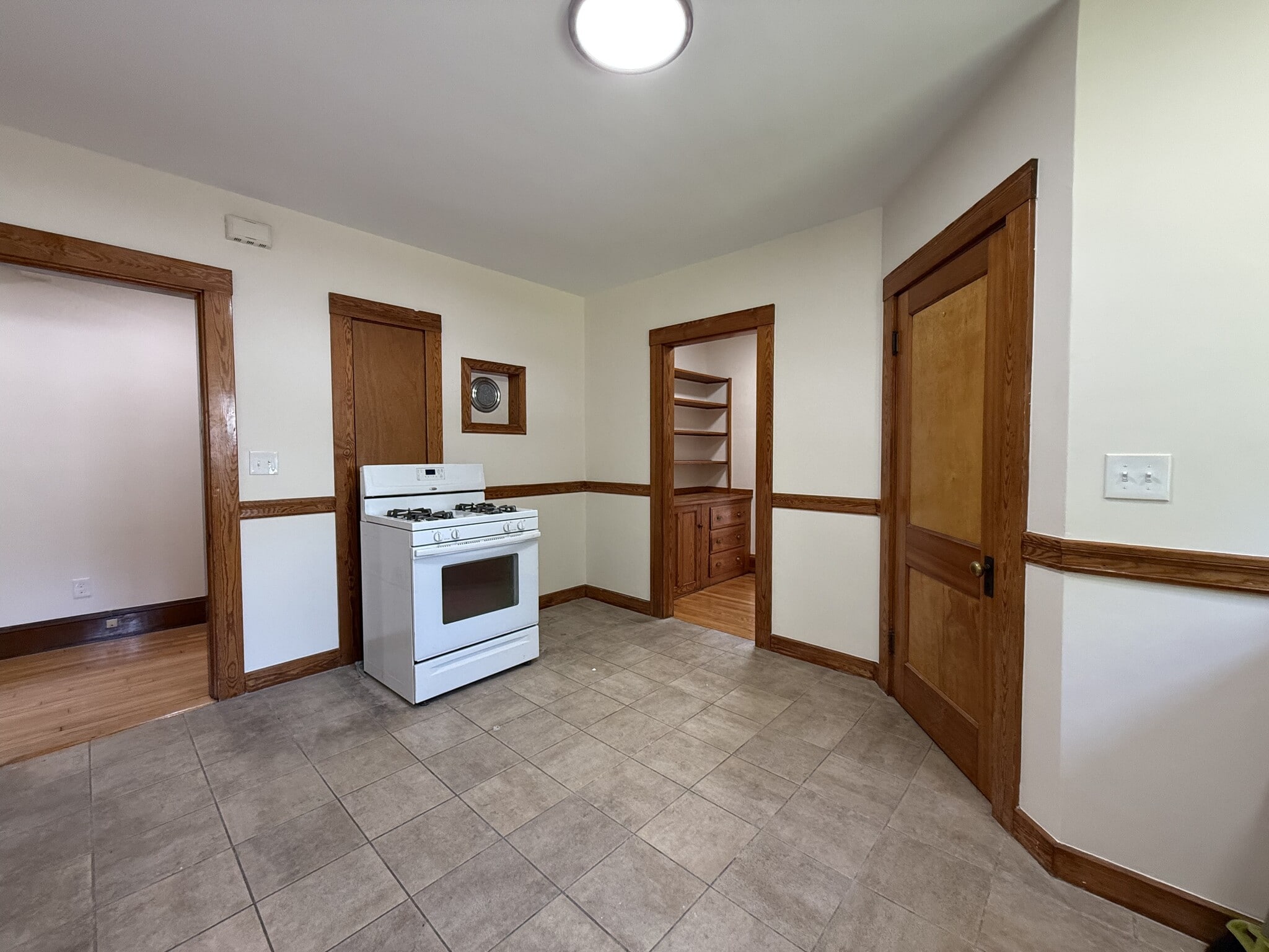 Kitchen (new range & fridge before move-in) - 585 High St