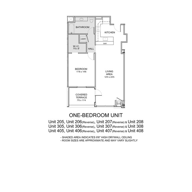 One-Bedroom Unit - The 1500 Condominium