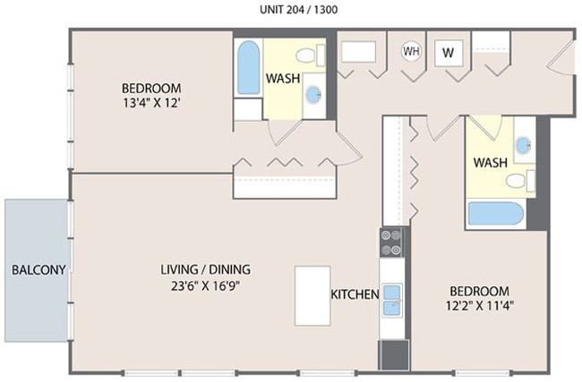 Floorplan - 2010 W Pierce Apartments