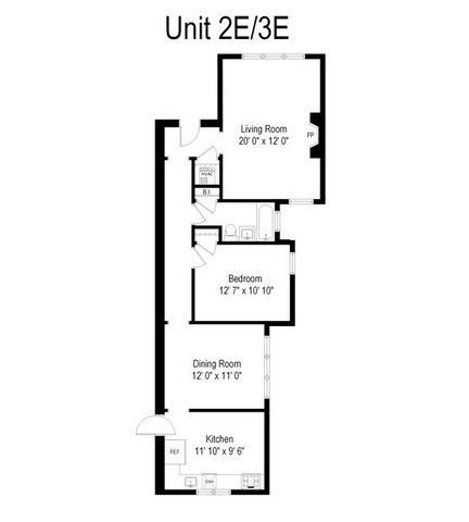 Floor Plan - 4519 N Harding Ave