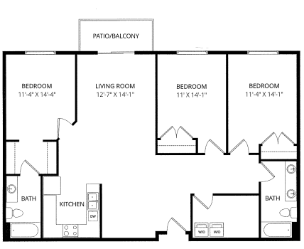 Floorplan - Renaissance Heights Apartment Homes