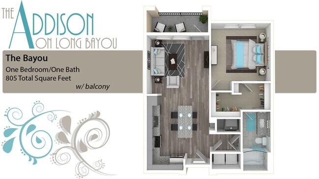 Floorplan - The Addison on Long Bayou
