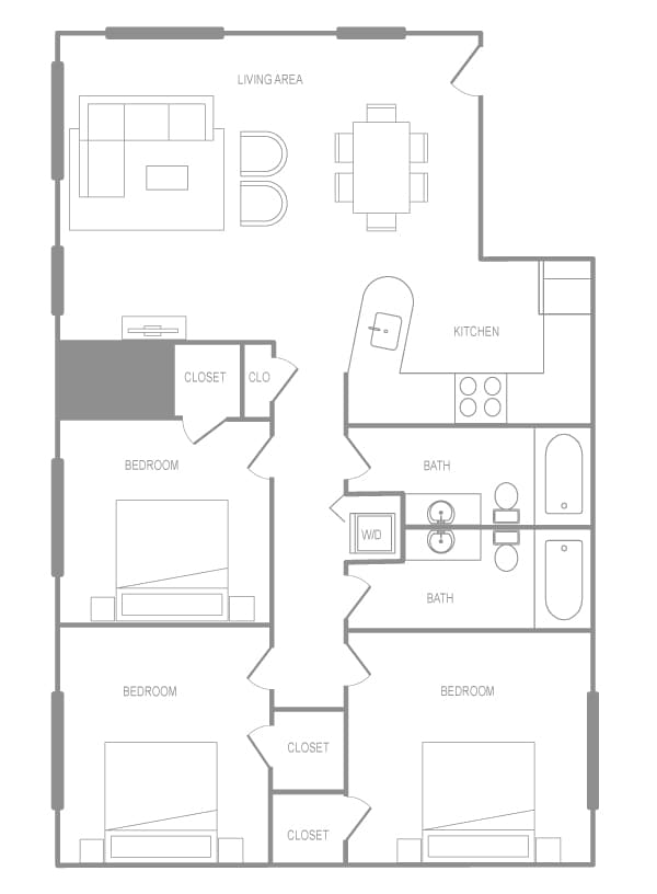 Floorplan - Liberties Walk and Townhomes