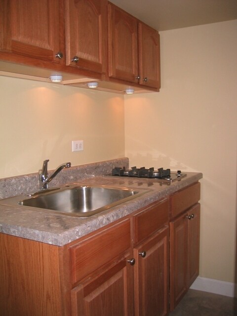 ktichenette inc cooktop, sink, refr - 2646 Ewing Ave