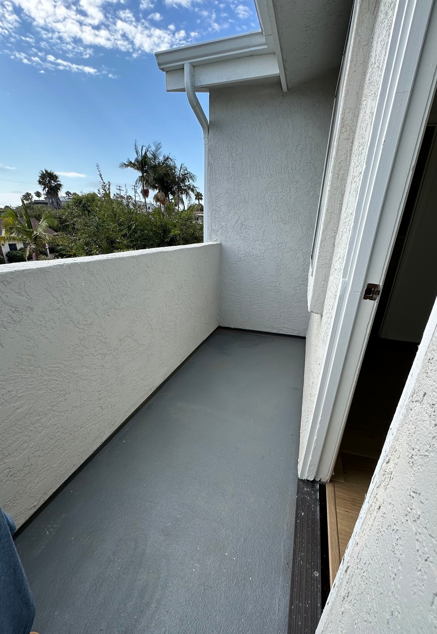 Balcony space with room for small table and chairs. - 939 Sapphire St