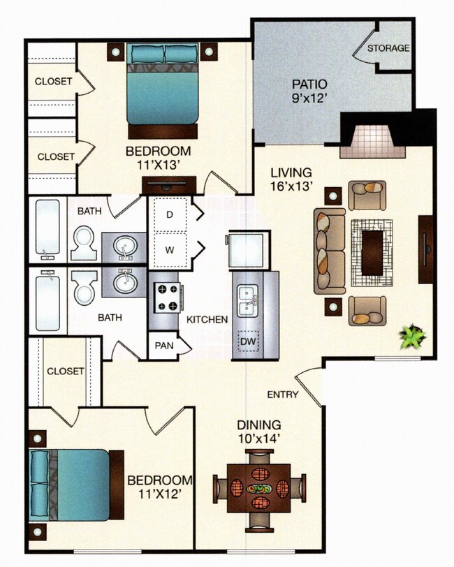 Floorplan - Trinity Mills