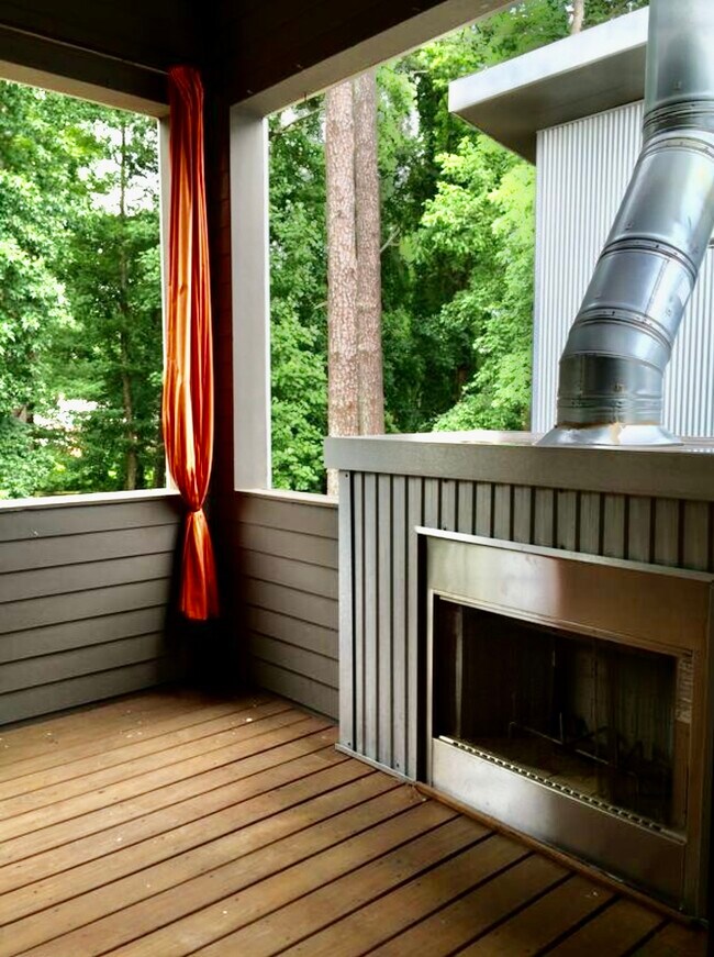 Outdoor gas fireplace on 2nd floor - 2466 Lake Dr SE