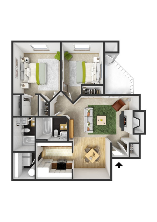 Floorplan - Commons at Avalon Park Apartments