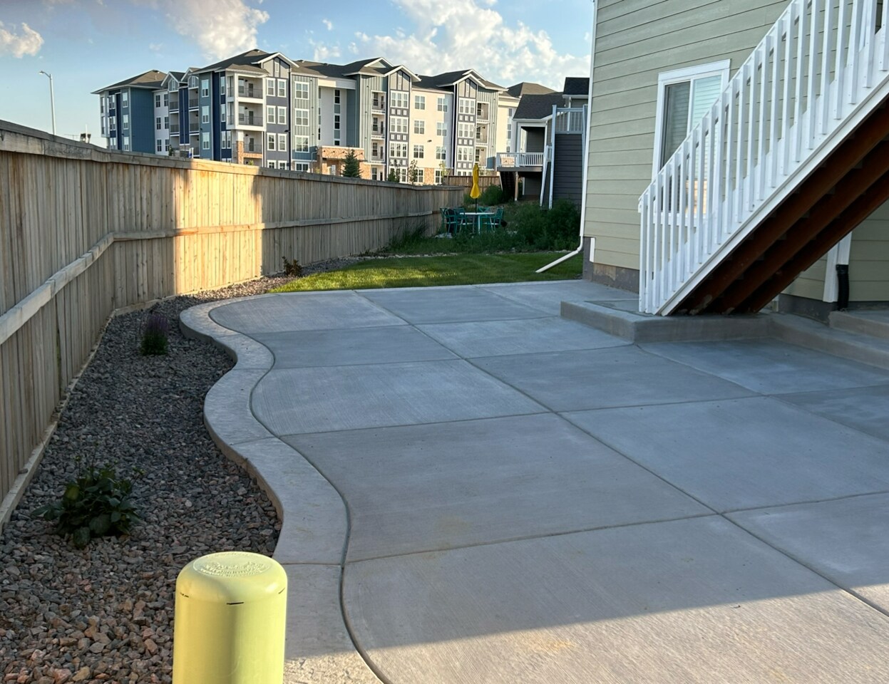 Stamped Contrete Patio - 537 High Point Dr