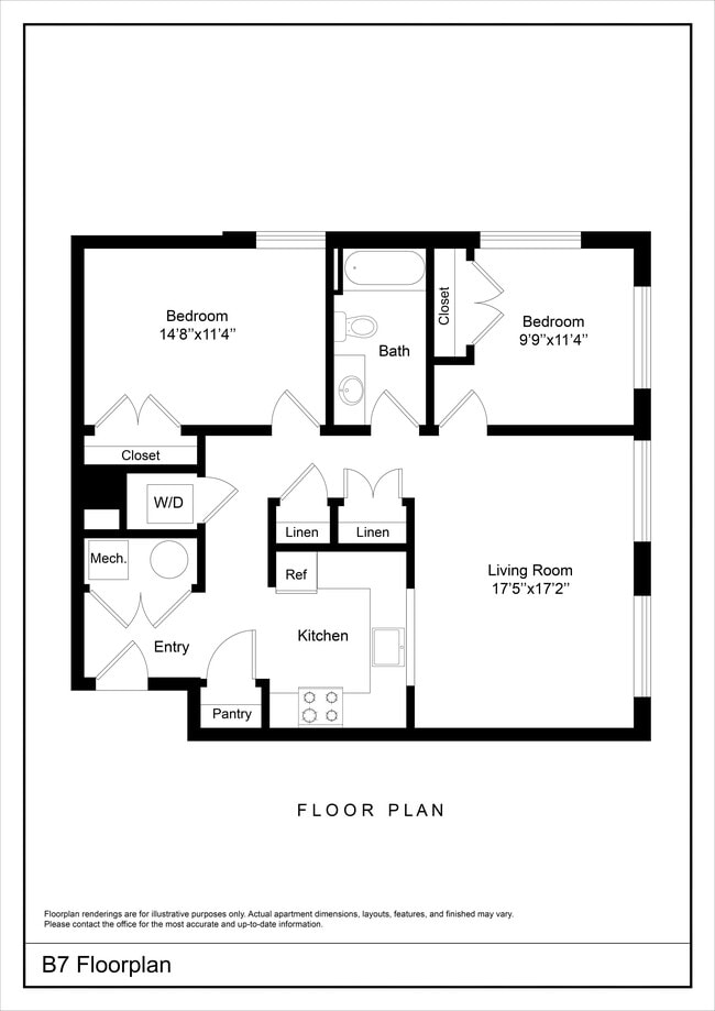 Floorplan - Bracken Square