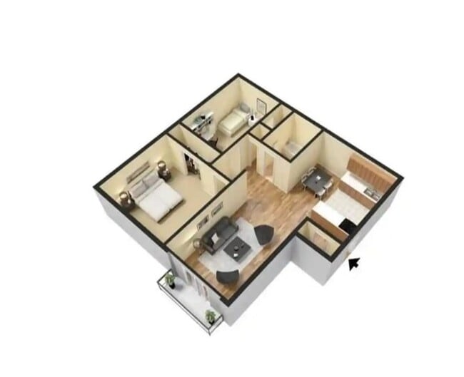 Floorplan - Wind Crest Apartments