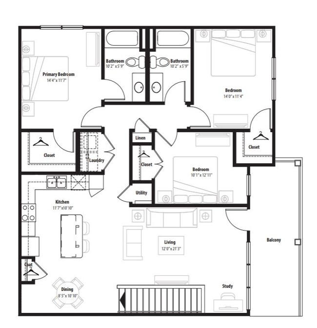 Floorplan - Ridge at Castle Rock Apartments