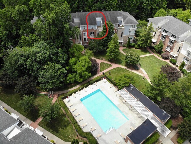 Property circled in Red - 3817 Picasso Ct