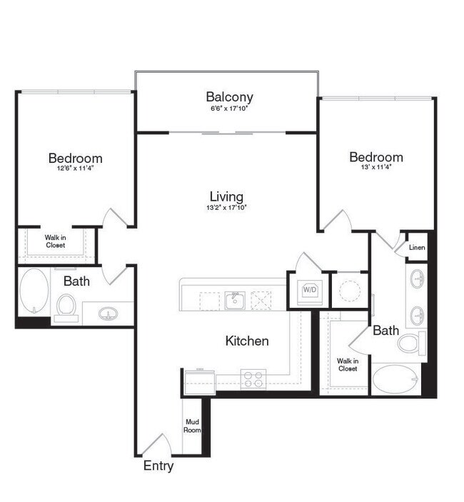 Floorplan - The Katy at Victory Park