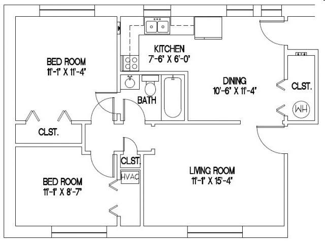 2BR/1BA - Shelby Hills Apartments