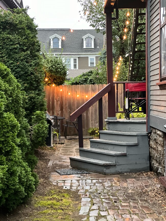 Private, covered porch located outside kitchen - 510 Park Ave