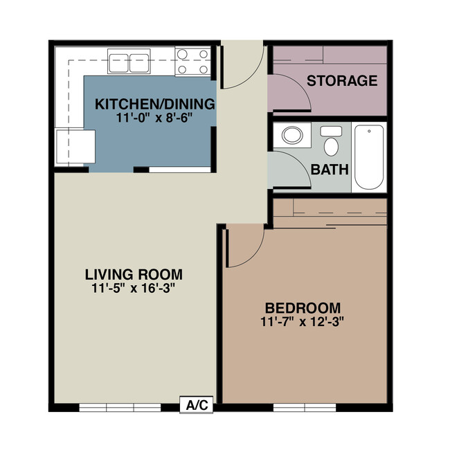 Floorplan - Barrington Apartments