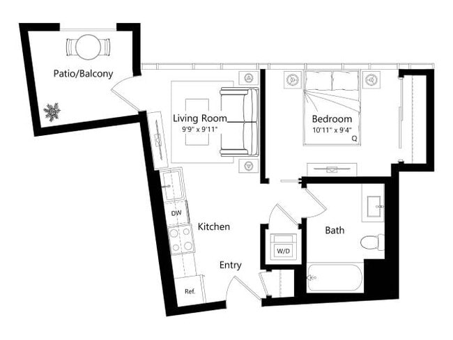 Floorplan - The Santa Monica Collection - 1650 Lincoln