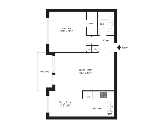 One Bedroom - Norriton East Apartments