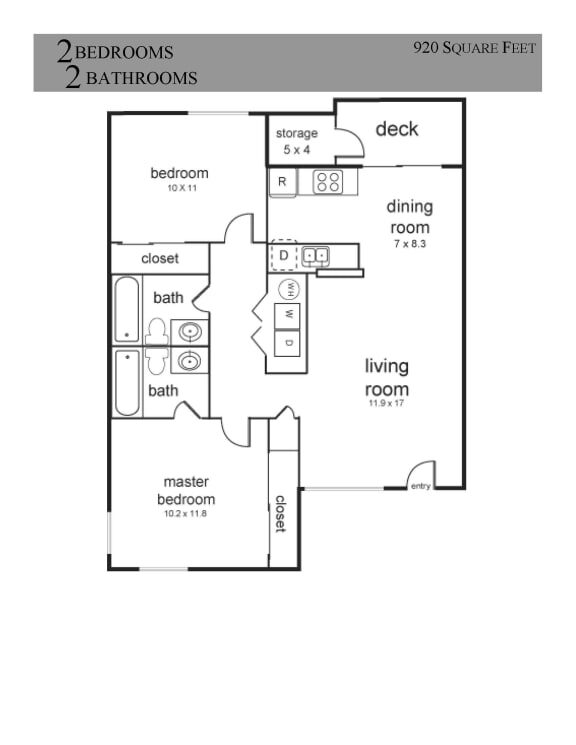 Floorplan - Berkshire Court Apartments