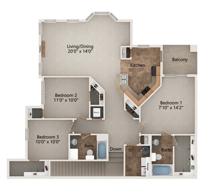 Floorplan - Stone Creek Villas