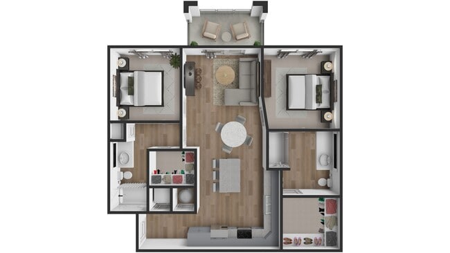 Legacy 2 Bed 2 Bath 1003SF - Nexus 485