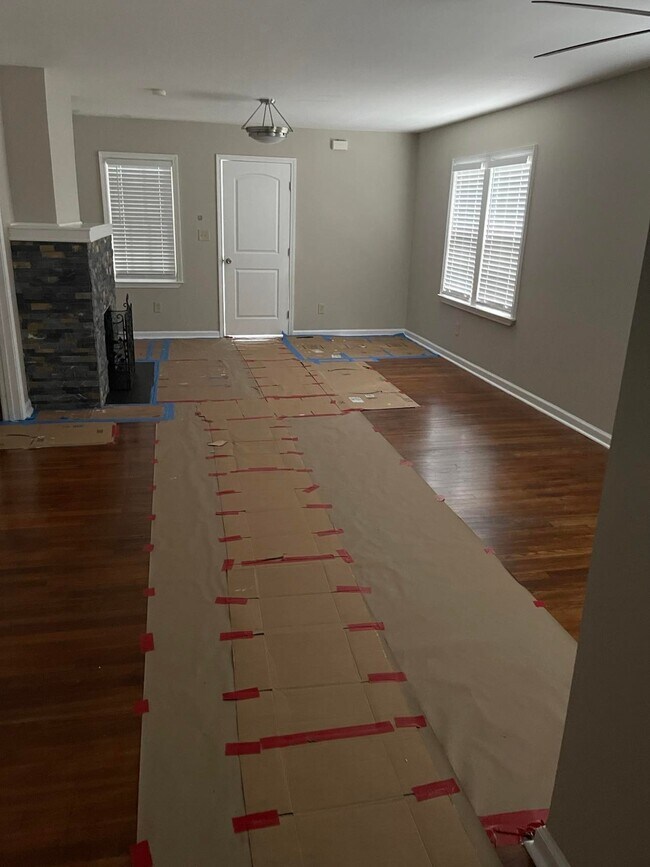 Protected Hardwood Floors - 1111 Mathews St SW