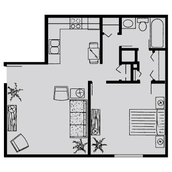 Floorplan - Inwood Village Apartments