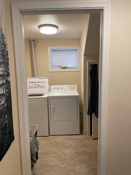 Washer and dryer outside of unit - 3612 Arkansas Dr